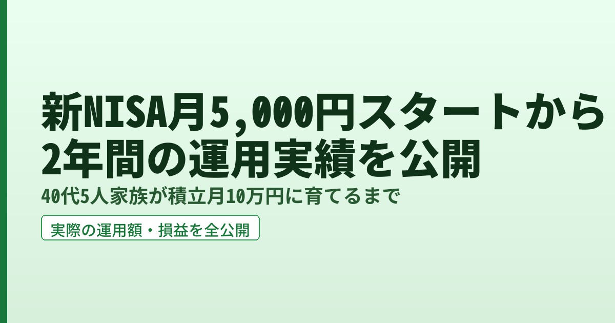 NISA投資の成果イメージ