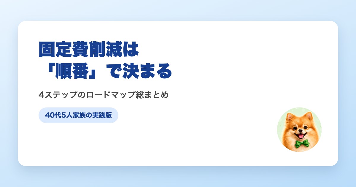 固定費削減ロードマップのイメージ